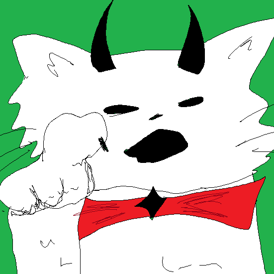 The Dry Dog raising a finger